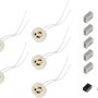 17-teiliges Umrüst-Set für Halogenlampen GU10 mit Fassungen, Klemmen für Lampeninstallation.