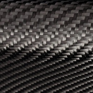 Nahaufnahme Carbongewebe Sichtcarbon 200g Köper, Textur