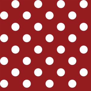 d-c-fix Tischdecke Venita Rot mit weißen Punkten, oval, pflegeleicht.