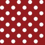 d-c-fix Tischdecke Venita Rot mit weißen Punkten, oval, pflegeleicht.