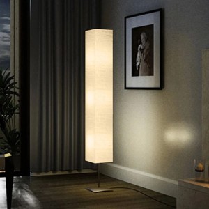 vidaXL Standleuchte mit Stahlständer 170 cm Beige 60262