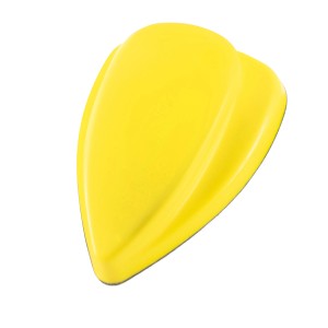 Gelber STAHLWERK Handschleifblock 98x140mm mit Klett für Schleifmittel.