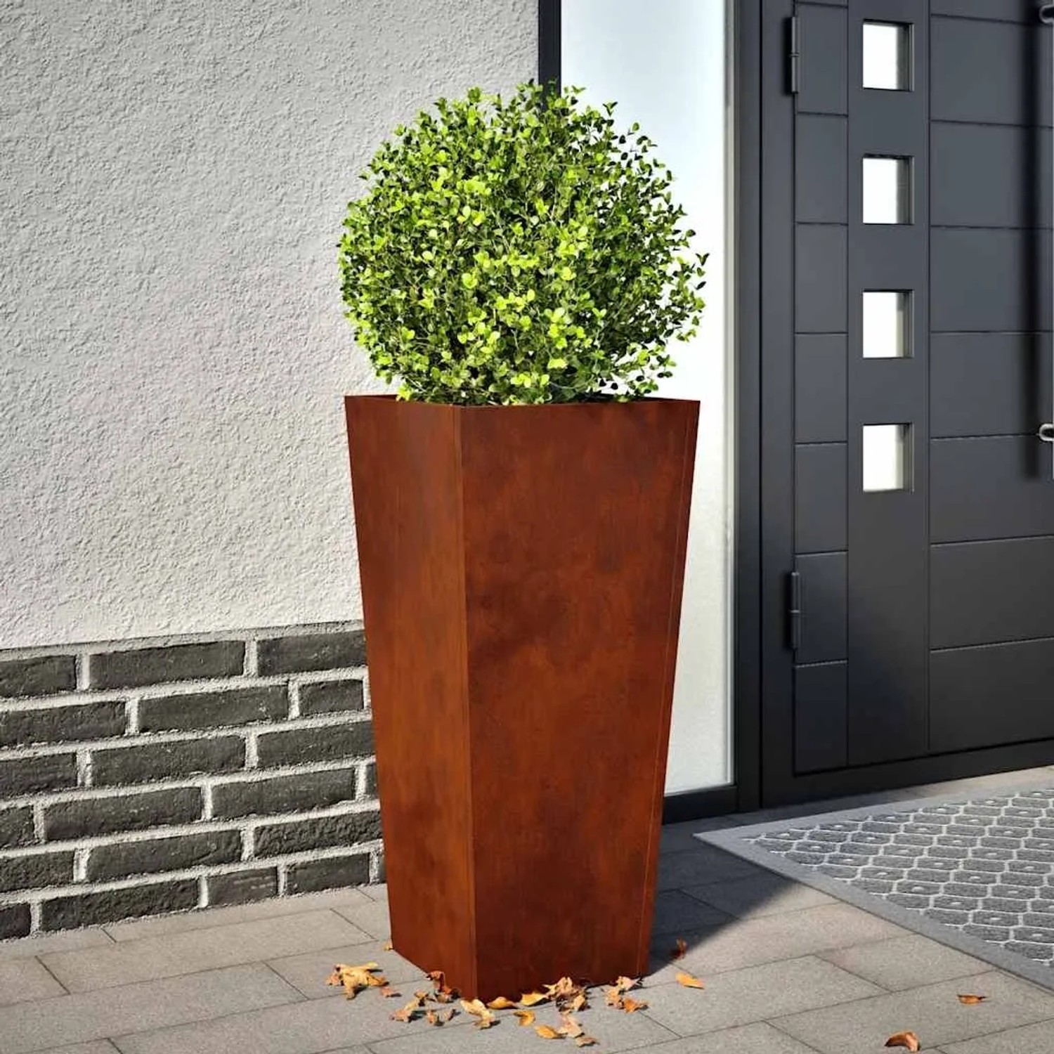 vidaXL Pflanzkübel 2 Stk 35x35x75 cm Wetterfester Stahl 851093_2