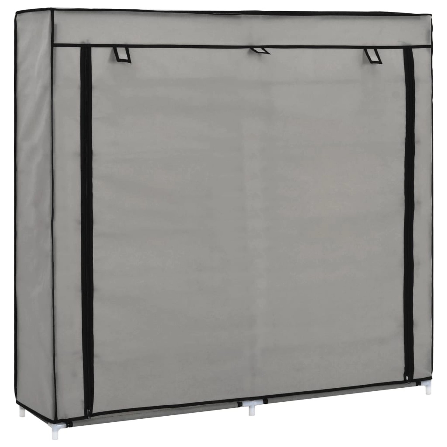 vidaXL Schuhschrank mit Abdeckung Grau 115 x 28 x 110 cm Stoff 282434 günstig online kaufen
