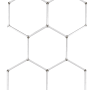 LUXULA LED Deckenleuchte 5er Set, hexagonale Form, modulare Garagenlampe, kaltweiß.