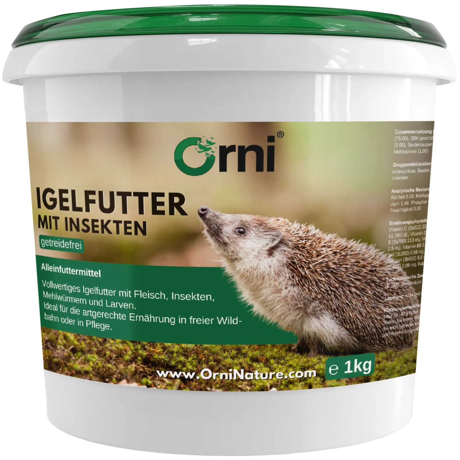 Orni Igelfuttermischung mit Insekten