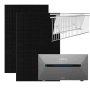 Anker Solix 2 Pro 900W Balkonkraftwerk mit 2 Solarmodulen und Halterung.