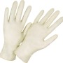 Weiße Einweghandschuhe, Größe M, 50 Paar. Haushaltshandschuhe aus Latex.