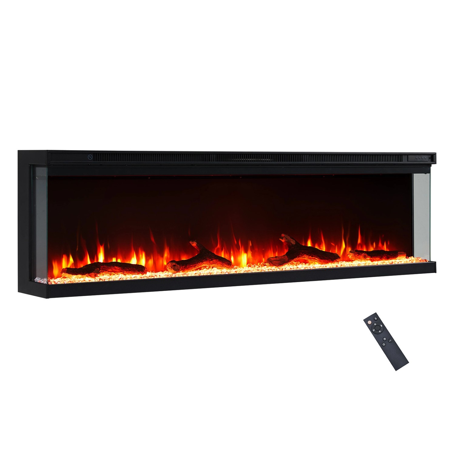 BALDERIA OR-60 Elektrokamin Wandkamin oder Einbaukamin Heizung 3D-Flammenef günstig online kaufen