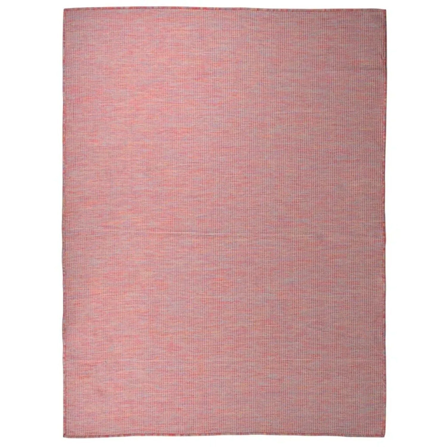 vidaXL Outdoor-Teppich Flachgewebe 120x170 cm Rot 340823