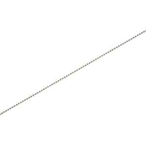 Kugelkette Messing vernickelt, Ø 3,6 mm, als Meterware. Zierkette für vielseitige Anwendungen.