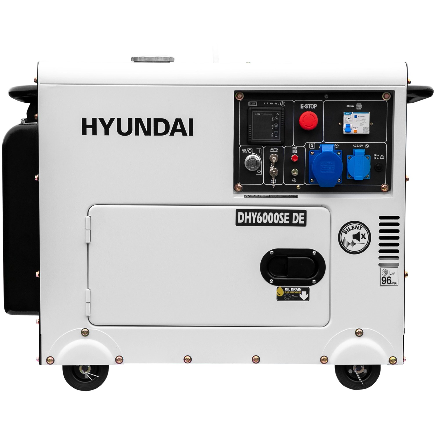 Hyundai Silent Diesel-Generator DHY6000SE DE mit 10 PS Motor und 5.3 kW