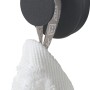 Schwarzer Tiger Haken Urban Groß mit Handtuch, moderner Handtuchhalter für das Badezimmer.