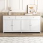 PXloue Sideboard Küchenschrank mit 4 Türen 3 Schubladen fur Wohnzimmer_5