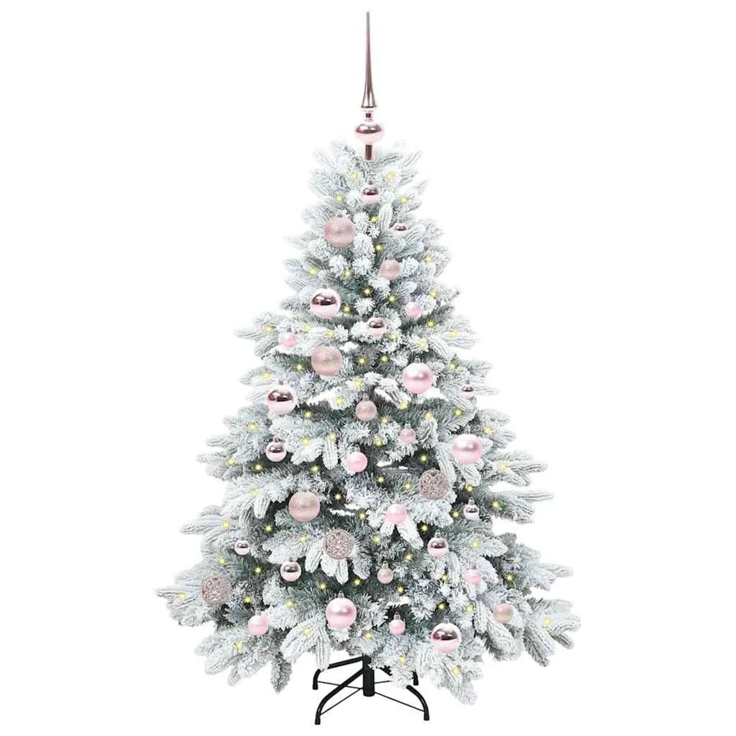 vidaXL Künstlicher Weihnachtsbaum mit 150 LEDs Grün 120 cm PE und PVC 3397590