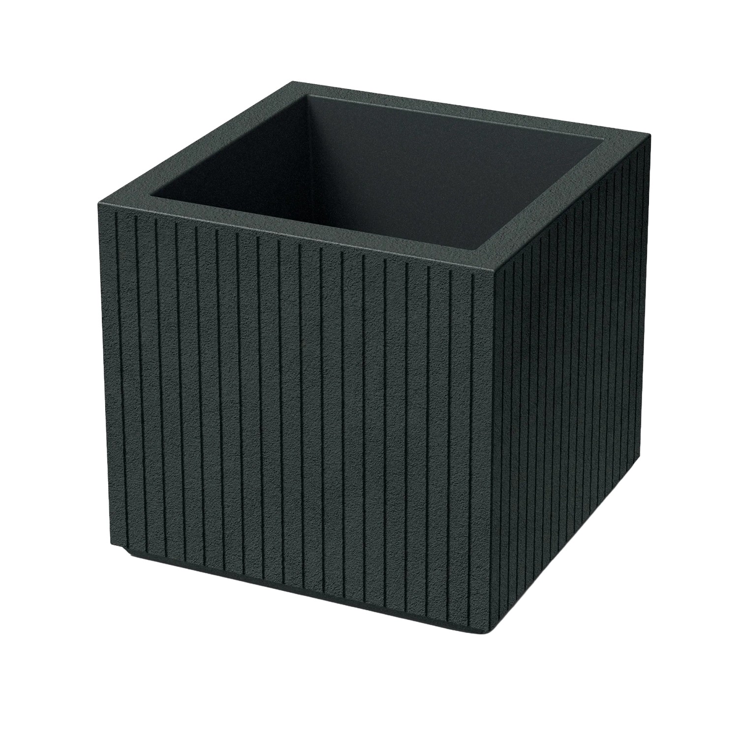 Prosperplast Blumentopf Coro Square 40 cm x 36 cm x 36 cm Charcoal