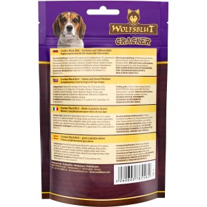 Wolfsblut Hundesnack Cracker Black Bird, 70g Packung mit Truthahn und Süßkartoffel.
