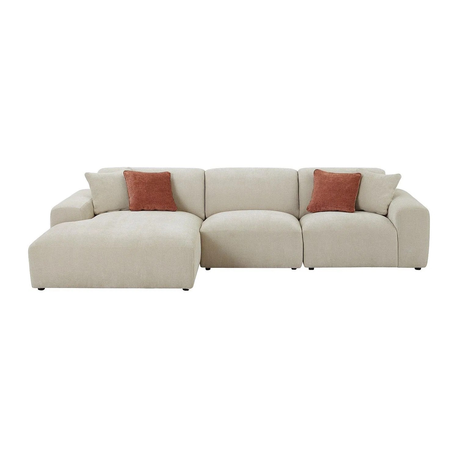 Vente-unique Sofa Ohne Schlafmöglichkeit Tirono Beige 325 cm