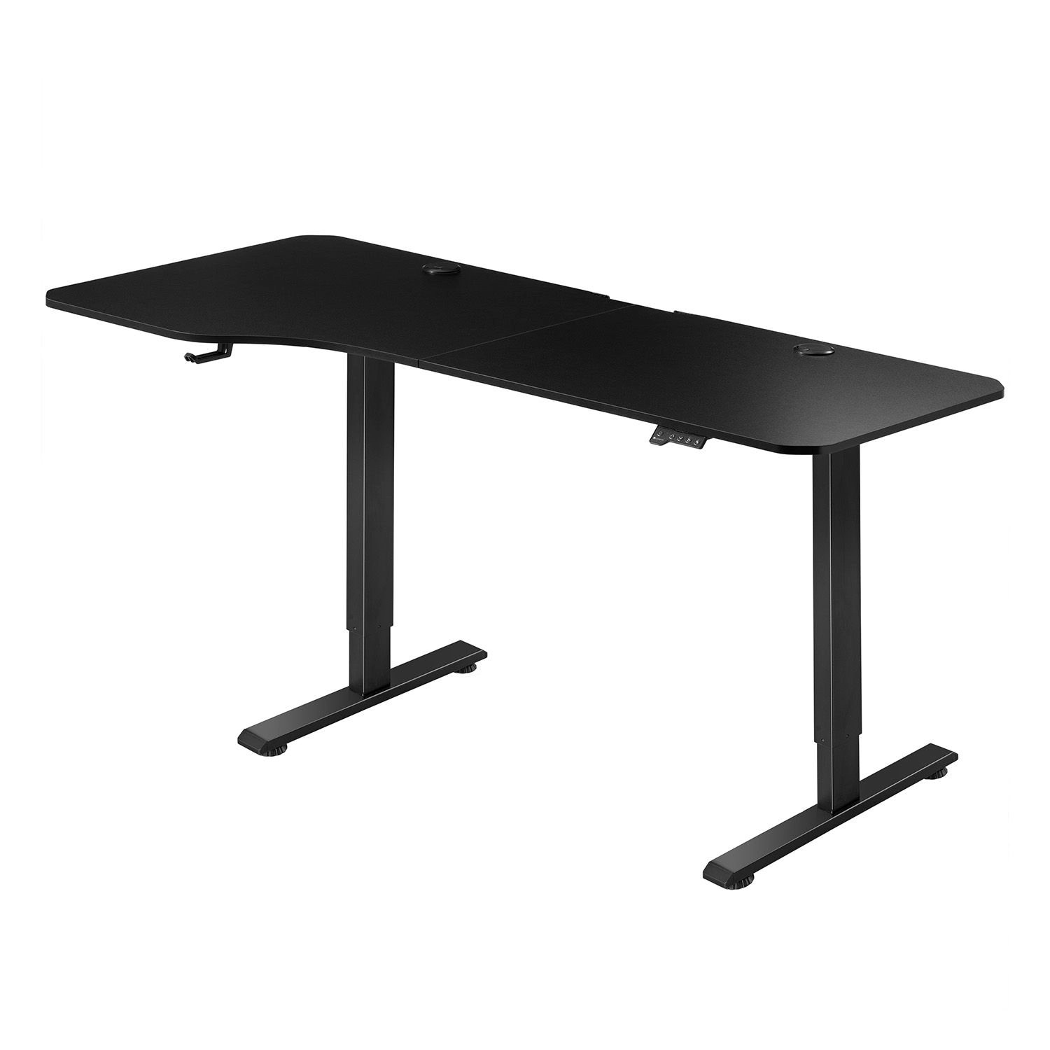 Juskys Schreibtisch Office Stand 160 x 75 cm mit Ablage Schwarz günstig online kaufen