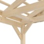 Detailansicht Carport Fichtelberg: Holzkonstruktion mit Dachlattung und stabilen Pfosten.