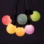 Konstsmide LED-Lichterkette Globe Pastell, 10 bunte Lampen, 14,5m, mit Dimmer für Außen-Deko.