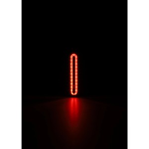 Fischer LED-Akku Bremslicht Stableuchte, rotes Rücklicht für Fahrräder.