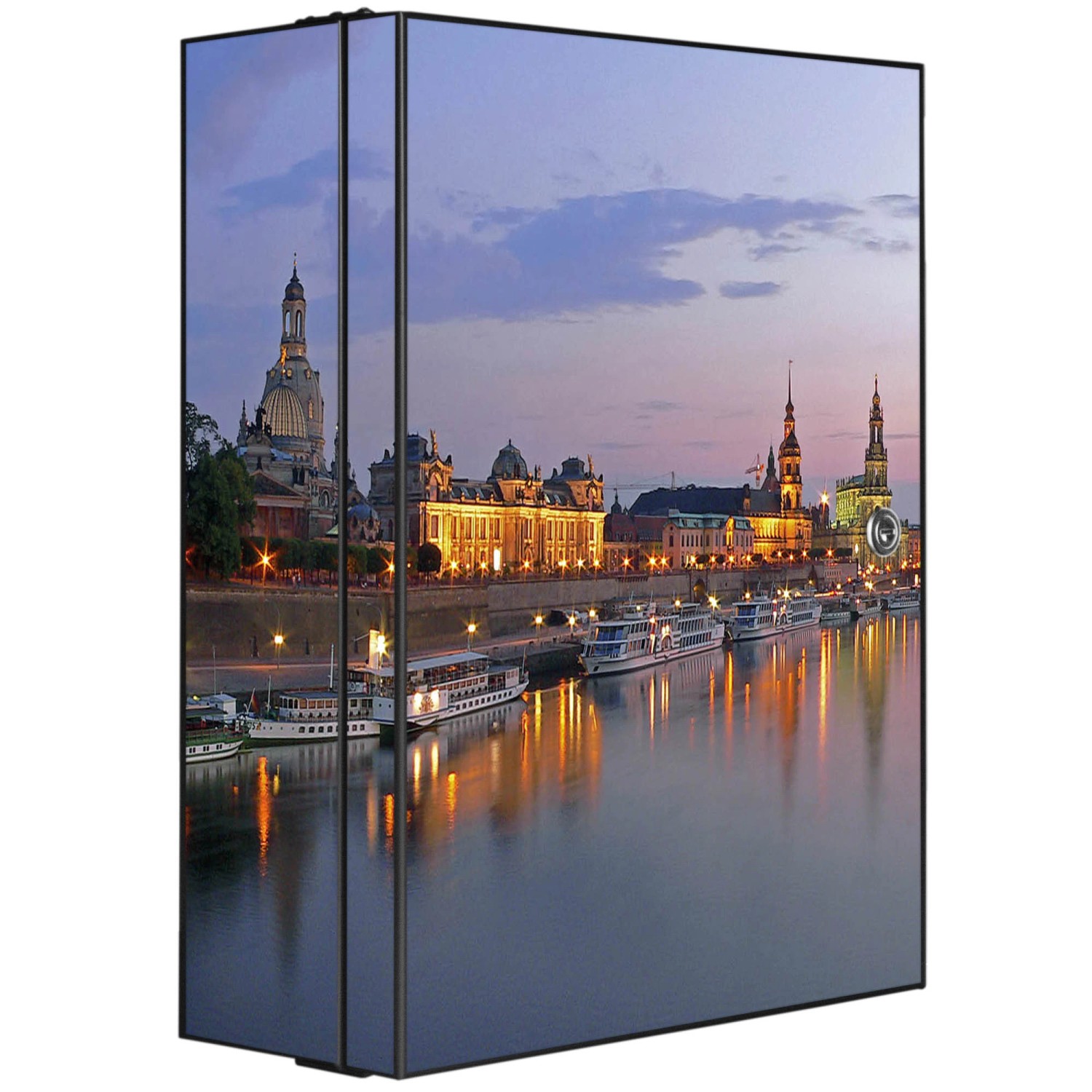 Banjado XXL Medizinschrank Abschliessbar 35x46x15cm Arzneischrank Anthrazit günstig online kaufen