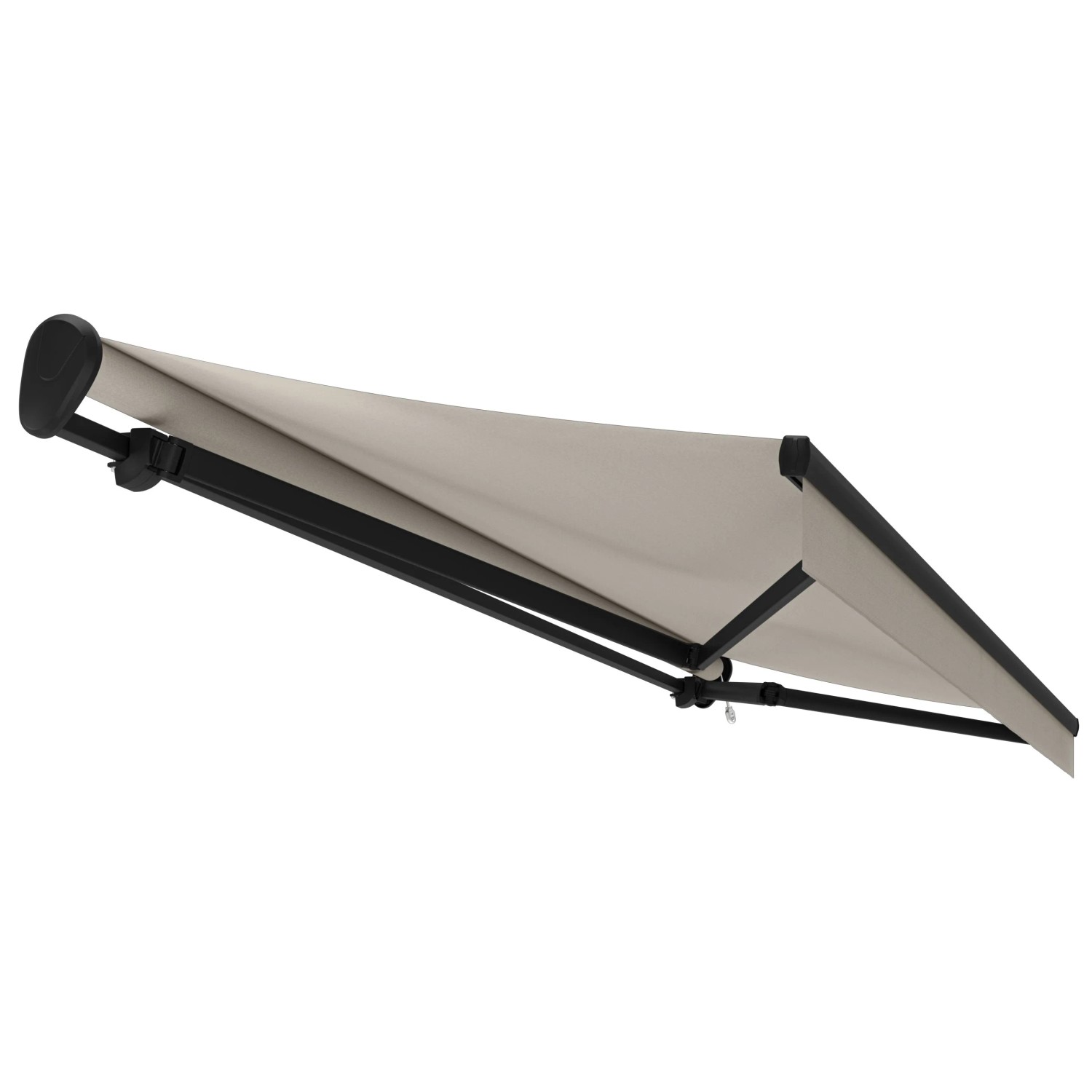 Gelenkarmmarkise Ebro Anthrazit 5 x 3 m Beige