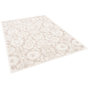 Beiger Pergamon Outdoor Teppich Ottawa mit Barock Muster, 160x230cm.