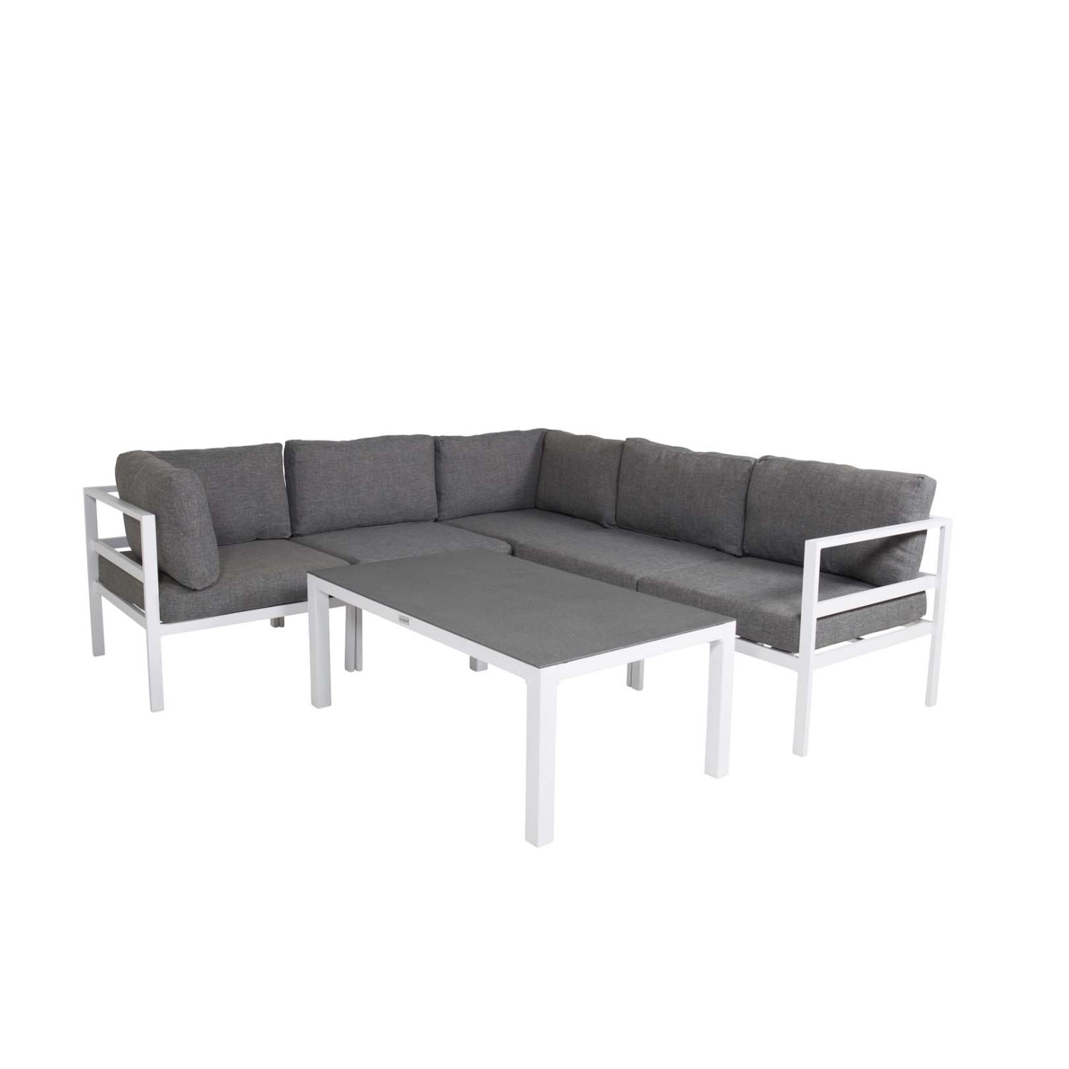 ebuy24 Copacabana Lounge-Set 2 Teile Weiß