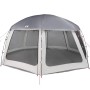 vidaXL Poolzelt mit Abnehmbarem Überzelt Netzwänden Grau 612x612cm 4100639