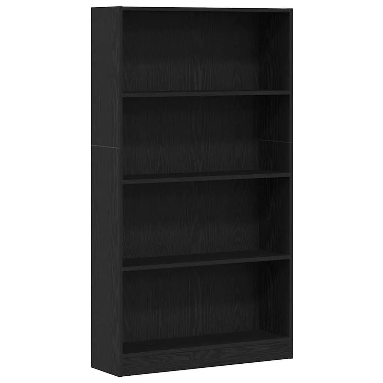 vidaXL Bücherregal 4 Fächer Schwarz Eichen-Optik 80x24x143 cm 862002 günstig online kaufen