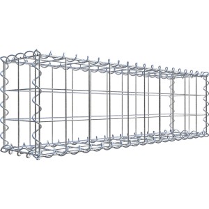 Gabiona Gabione, 30x100x20 cm, Maschenweite 10x10 cm, Drahtkorb für Einfassungen und Mauersysteme.