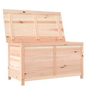 Offene vidaXL Kissenbox aus Tannenholz, 100x50x56 cm, zur Aufbewahrung im Garten.