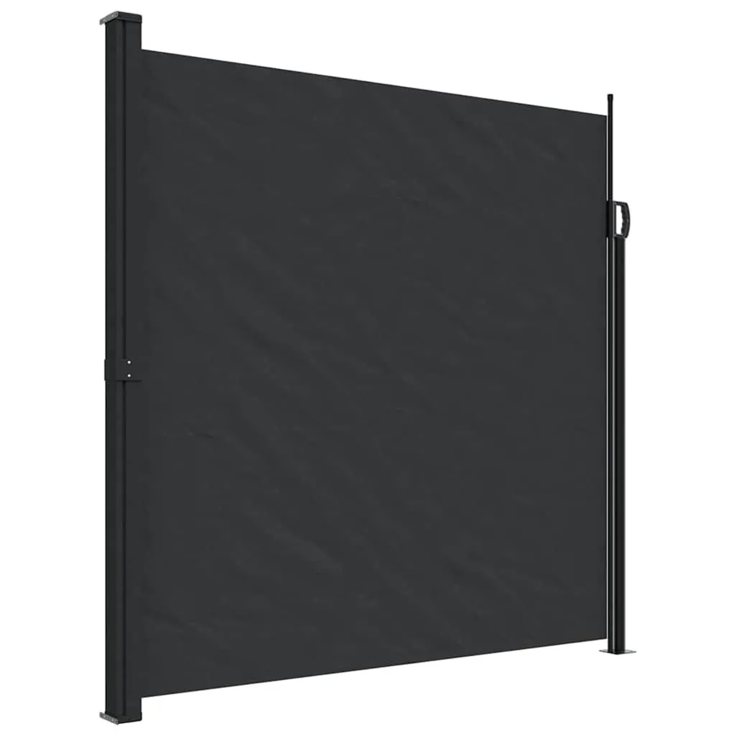 vidaXL Seitenmarkise Ausziehbar Schwarz 200x600 cm 4004549
