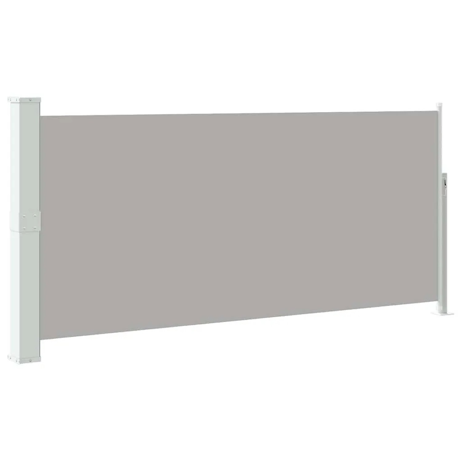 vidaXL Ausziehbare Seitenmarkise 140x300 cm Grau 45357