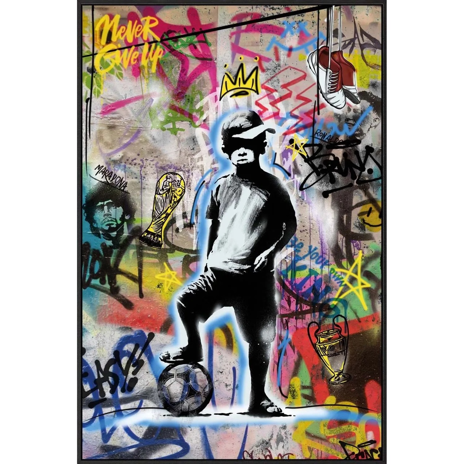 Art Universe Leinwandbild Football 60 x 90 cm