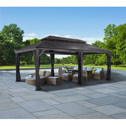 Sojag Aluminium Pavillon Messina 12 x 20 Anthrazit 363 cm x 598 cm x 307 cm