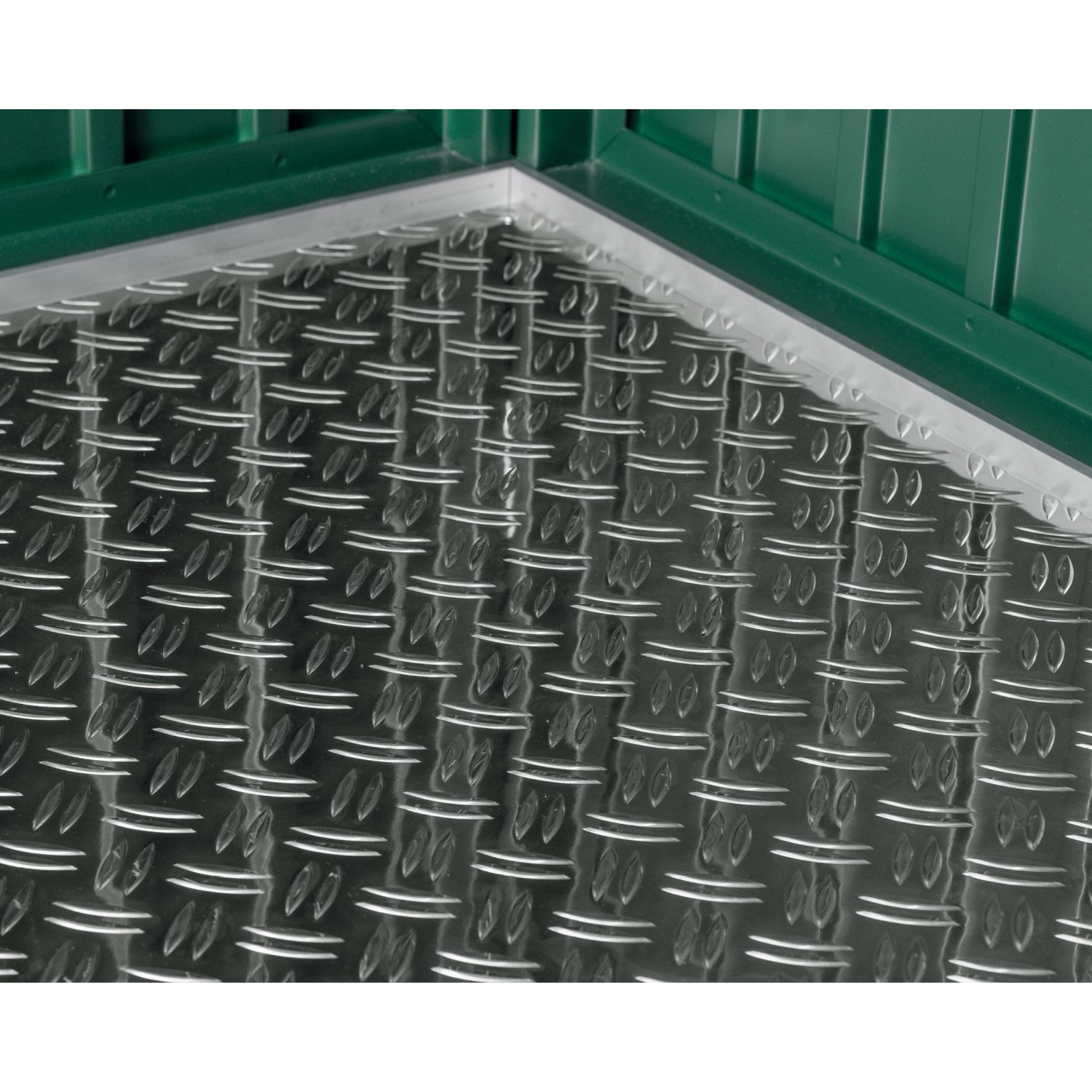 EcoStar Aluminium-Riffelblechboden für das Gerätehaus Typ 3