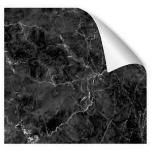 Myspotti Küchenrückwandfolie Marmor Black, selbstklebend, 450x60 cm.