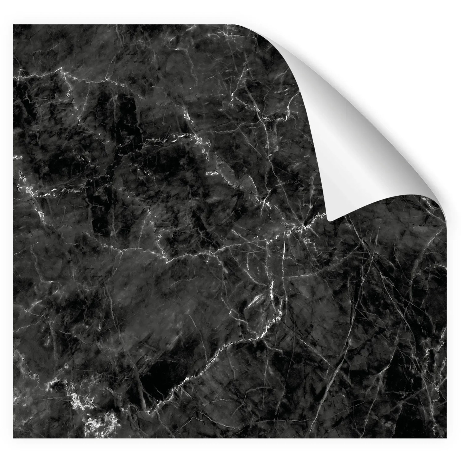 Myspotti Küchenrückwandfolie Marmor Black, selbstklebend, 450x60 cm.