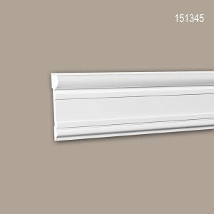 PROFHOME Wand- und Friesleisten Set, 12 Zierleisten, 24 m, Weiß