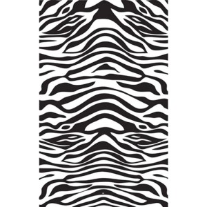 Euroshowers Duschvorhang Zebra 180 x 200 cm Polyester mit 12 Ringen