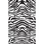 Euroshowers Duschvorhang Zebra 180 x 200 cm Polyester mit 12 Ringen