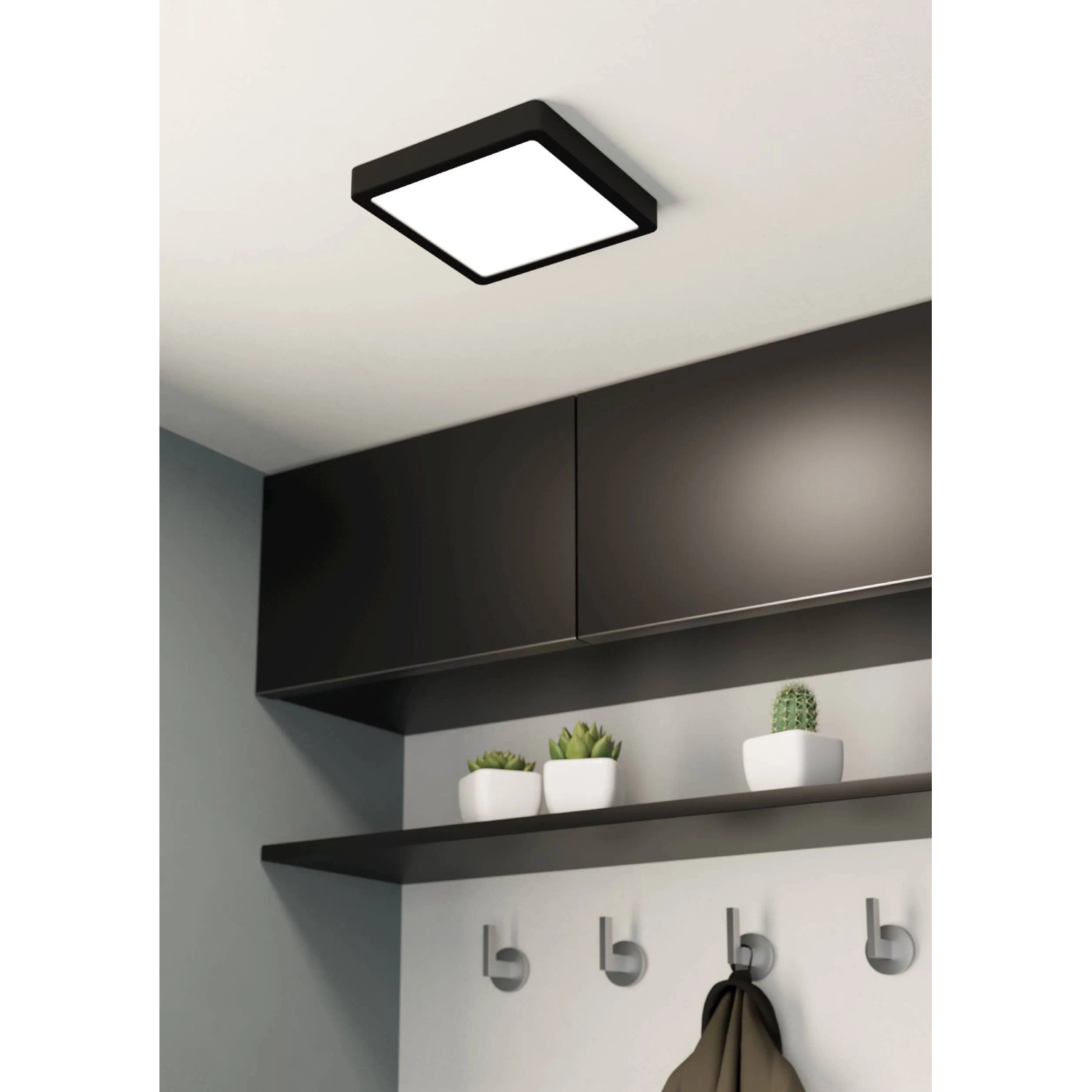 EGLO LED Deckenleuchte Fueva 5 – Flache Aufbauleuchte Für Bad & Küche, IP44, Neutralweiß, 28,5 Cm