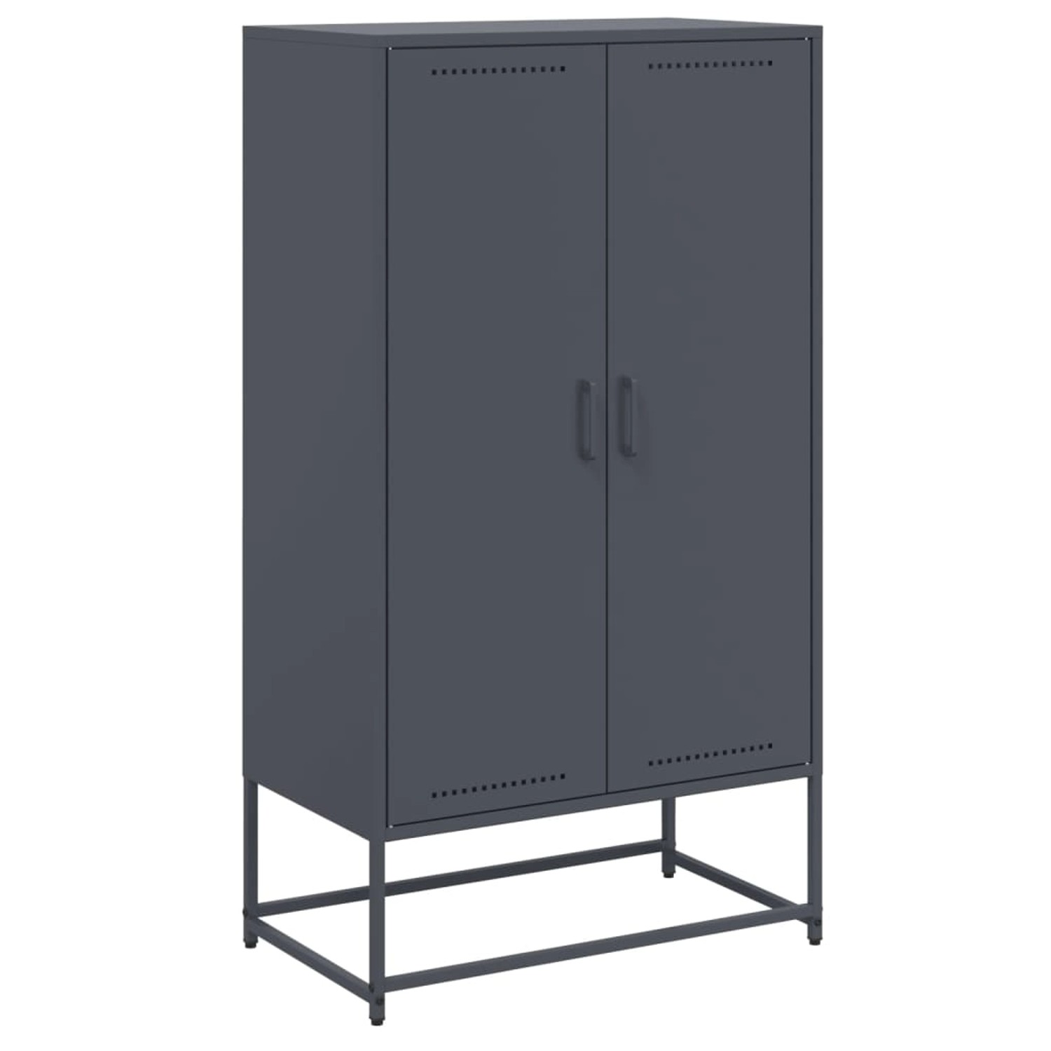 vidaXL Highboard Anthrazit 68,5x38,5x123,5 cm Stahl 846496 günstig online kaufen