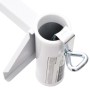 vidaXL Sonnenschirmhalter für Balkon Weiß 38 mm Stahl 4003385_4