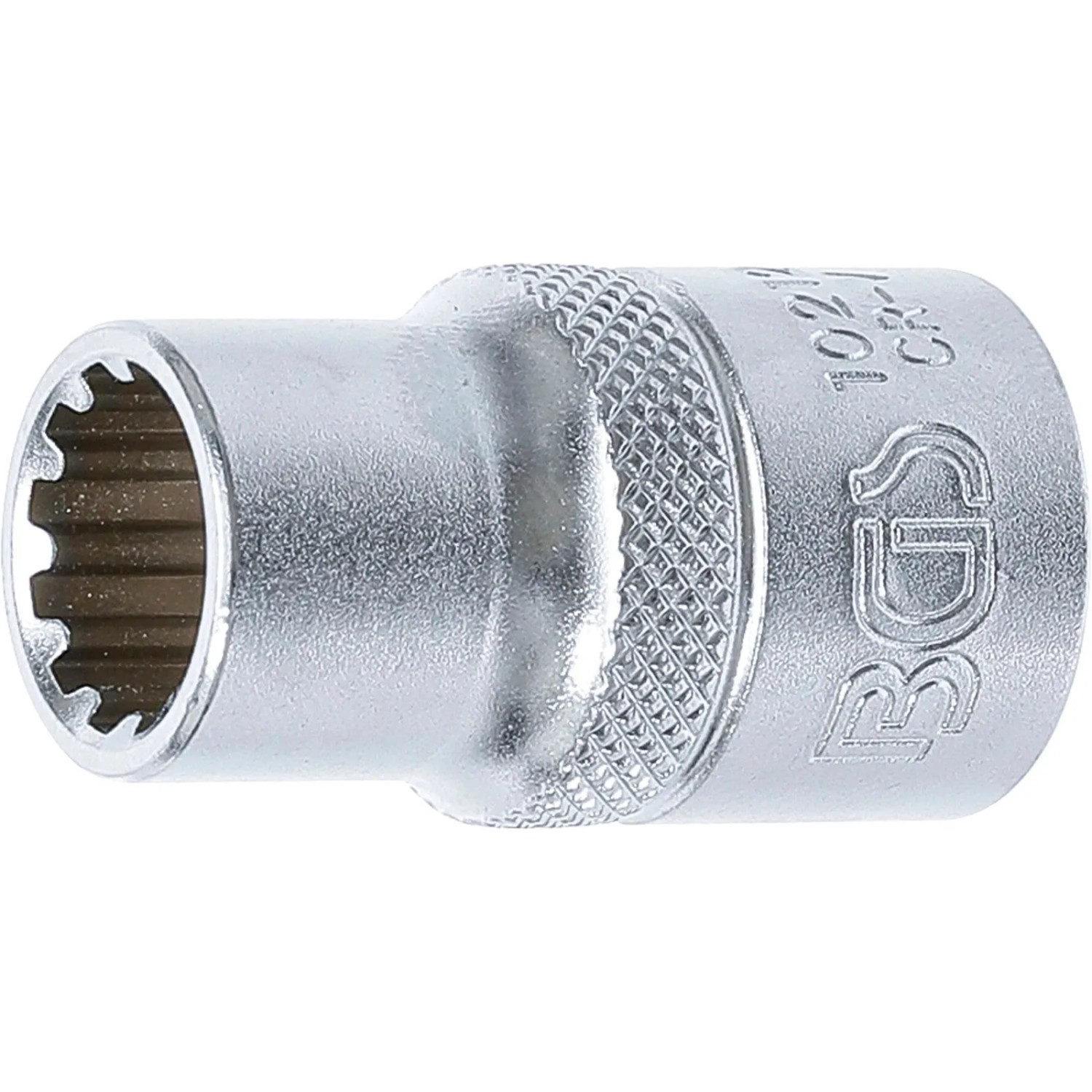 BGS Steckschlüssel Einsatz Gear Lock Antrieb Innenvierkant 12 5 Mm  1 2 Zoll  SW 12 Mm 10212