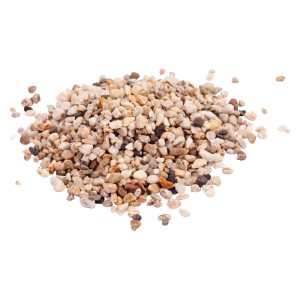 Quarzkies Bunt, 6-8 mm, 500 kg Sack: Dekorative Zierkies-Mischung für Garten & Landschaft.