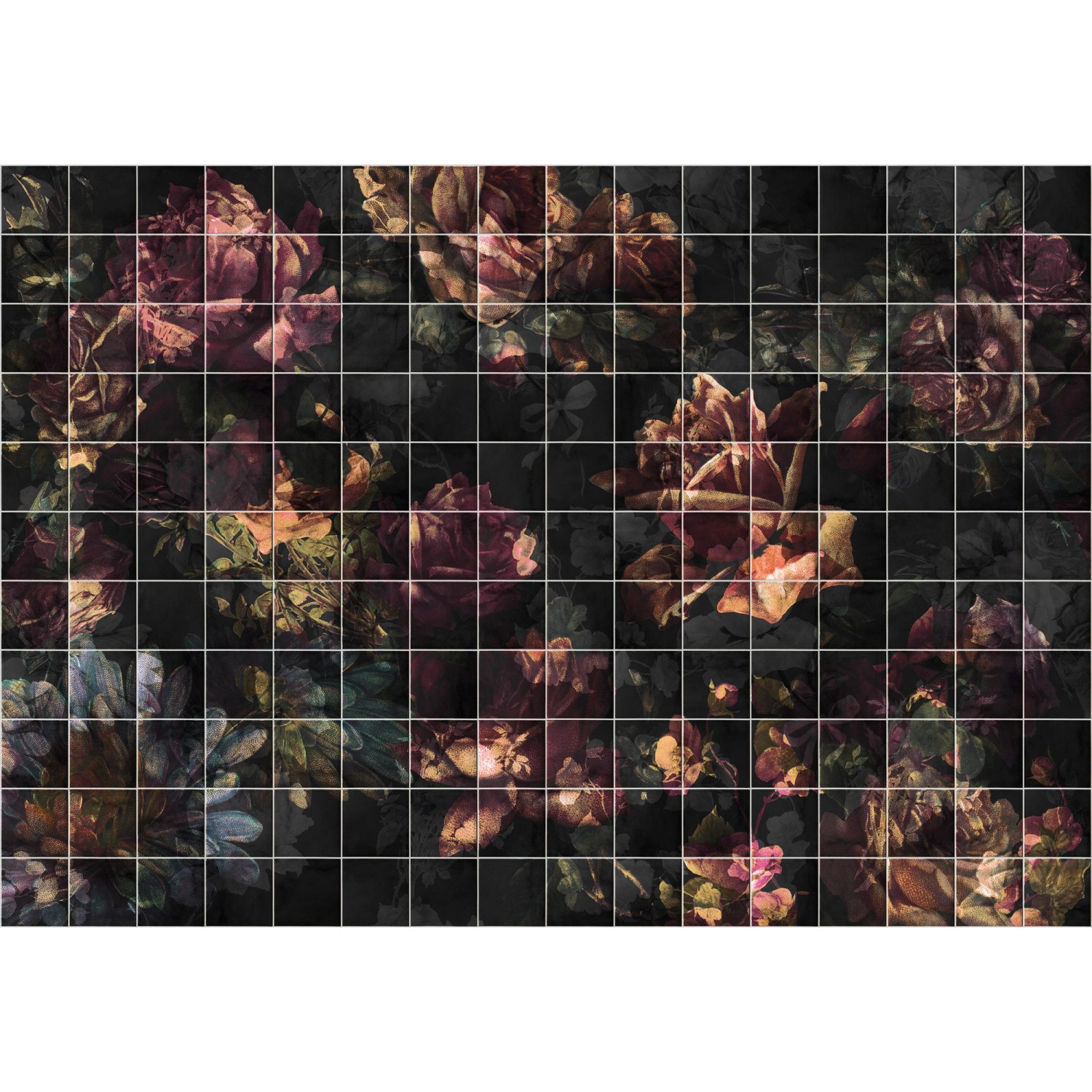 Sanders & Sanders Fototapete Blumen Multicolor 400 x 280 cm 612075 günstig online kaufen